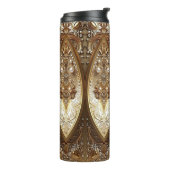 Golden Ornate Thermal Tumbler Thermosbecher (Nach links gedreht)