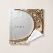 Golden Ornate Towel Set (Waschlappen)