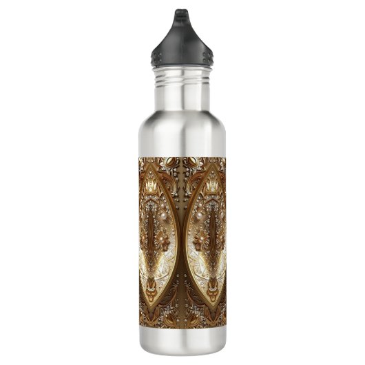 Golden Ornate Water Bottle Edelstahlflasche (Rechts)