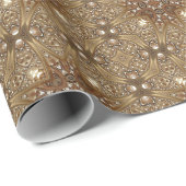 Golden Ornate Wrapping Paper Geschenkpapier (Rolleneckpunkt)