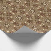 Golden Ornate Wrapping Paper Geschenkpapier (Ecke)