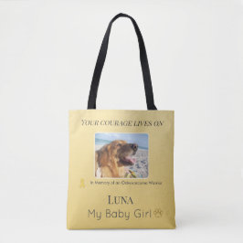 Golden Osteosarcoma Pet Memorial - Warm Tribute Tasche