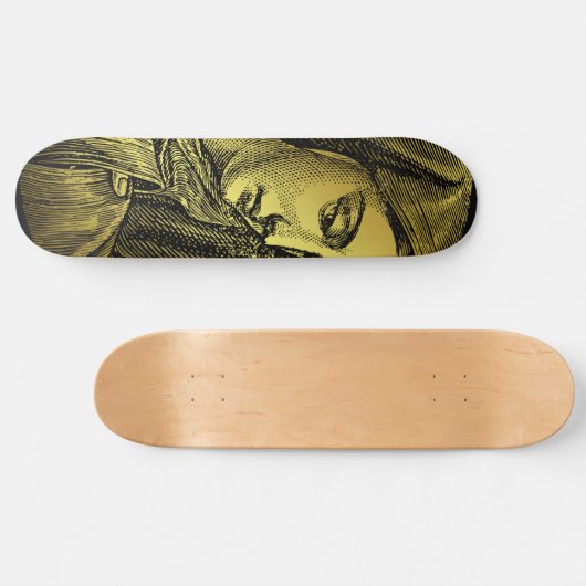 Golden Our Lady of Sorrows Skateboard (Horizontal)