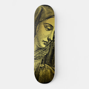 Golden Our Lady of Sorrows  Skateboard