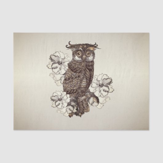 Golden Owl Cream Seidenpapier (Vorderseite)