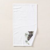Golden Owl Grüne Orchideen Badhandtuch Set (Handtuch)