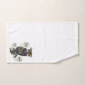 Golden Owl Grüne Orchideen Badhandtuch Set (Handtuch)