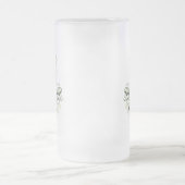 Golden Owl Grüne Orchideen Mattglas Bierglas (Mittel)