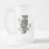 Golden Owl Grüne Orchideen Mattglas Bierglas (Links)