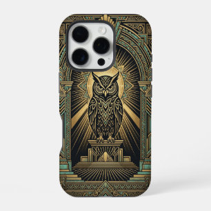 Golden Owl Guardian   iPhone 16 Pro Hülle