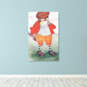 Golden Owl Noise Stille ist Golden Leinwanddruck (Insitu (Holzboden))