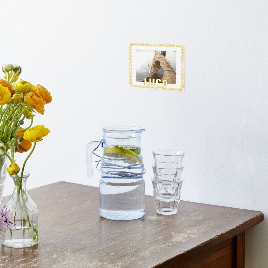 GOLDEN PAINT DROPS Modernes, Fett EDITABLE-TEXT-FO Foliendrucke (Ablage(Küche))