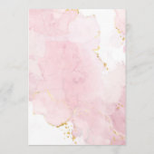 Golden Palm Einladung Willkommensbrief Wedding inv (Rückseite)