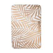 Golden Palm Tree Leaf Muster Badematte (Vorderseite Vertikal)