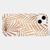 Golden Palm Tree Leaf Muster Case-Mate iPhone Hülle (Rückseite (Horizontal))
