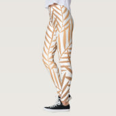 Golden Palm Tree Leaf Muster Leggings (Links)