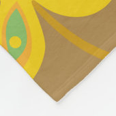 Golden Palmate Pattern Fleecedecke (Ecke)