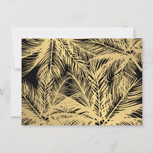 Golden Palms Logo auf dem Black Gift Certificate (Rückseite)