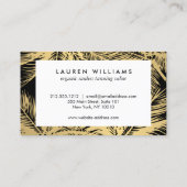 Golden Palms Spray Tanning Logo Black Loyalty Card Treuekarte (Rückseite)