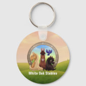 Golden Palomino Pferdewerbung Schlüsselanhänger (Rückseite)