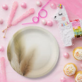 Golden Pampas Grass Bohemisch Boho Wedding Pappteller (Party)