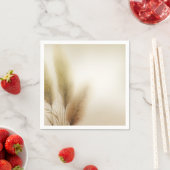 Golden Pampas Grass Bohemisch Boho Wedding Serviette (Beispiel)