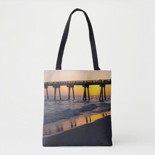 Golden Panama City Beach Sunset Reflection Bag Tasche (Vorderseite)