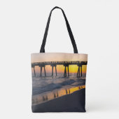 Golden Panama City Beach Sunset Reflection Bag Tasche (Rückseite)