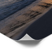 Golden Panama City Beach Sunset Reflection Poster (Ecke)