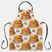 Golden Pancake Morning Wasserfarbsirup und Butter Schürze (Vorderseite)