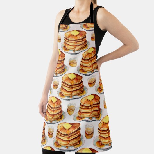 Golden Pancake Morning Wasserfarbsirup und Butter Schürze (InSitu)