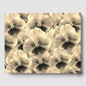 Golden Pansy Guest Book Gästebuch (Rückseite)