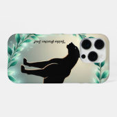 "Golden Panther Majesty" iPhone Hülle (Rückseite (Horizontal))