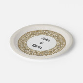 Golden Pappteller (Schrägansicht)