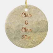 Golden Paraceraurus Fossilienrad Keramik Ornament (Hinten)