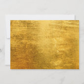 Golden Party Ticket Invitation Einladung (Rückseite)