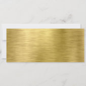 Golden Party Ticket Invitation Einladung (Rückseite)