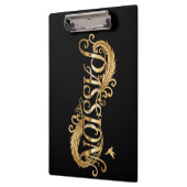 Golden Passion – Luxury Typography Inspirational D Klemmbrett (Links)