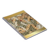 Golden Pasta Noodles Notizblock (Rechte Seite)