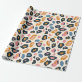 Golden Pastel Leopard Spots Geschenkpapier (Ungerollt)