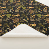 Golden Pattern 03.bw Black BG Sherpadecke (3/4)
