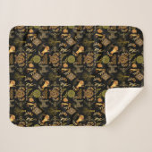 Golden Pattern 03.bw Black BG Sherpadecke (Vorderseite (Horizontal))