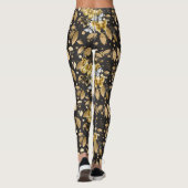 Golden Pattern 06.bw DGrey BG Leggings (Rückseite)