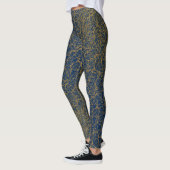 Golden Pattern 09.bw Dblue BG Leggings (Links)