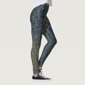 Golden Pattern 09.bw Dblue BG Leggings (Rechts)