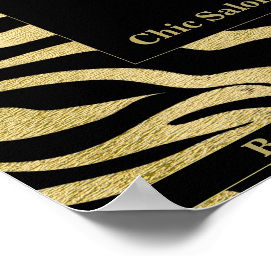 Golden Pattern Beauty Poster (Ecke)