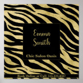 Golden Pattern Beauty Poster (Vorne)