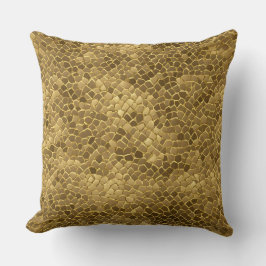 Golden Patterns AI Art Kissen