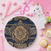 Golden patterns AI art  Pappteller (Party)