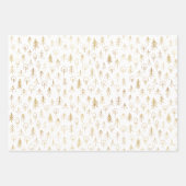 Golden Patterns Urban Snow Wrapping Paper Sheets Geschenkpapier Set (Vorderseite 3)